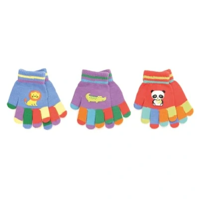 Image of undercover lingerie Kids Multicoloured Animal Magic Gloves GL107C