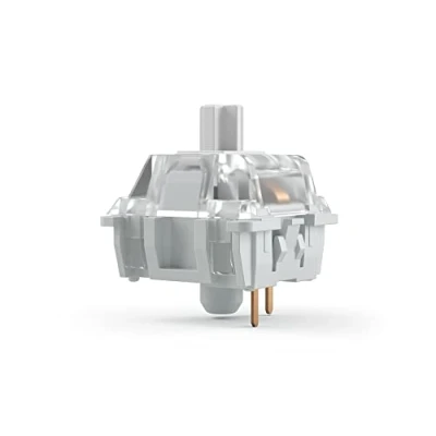 Image of Glorious Gaming 120x Gateron Mechanical Keyboard Switches (Clear) SMD LED Compatible, Ultra Light Linear for Rapid Typing &amp; Gaming, 35g Actuation Force, 3 Pin Mount Clear