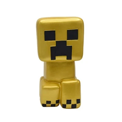Image of Just Toys LLC Minecraft Gold Creeper Mega SquishMe