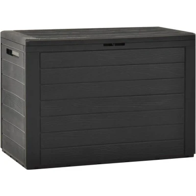 Image of vidaXL Garden Storage Box Anthracite 78x44x55 cm