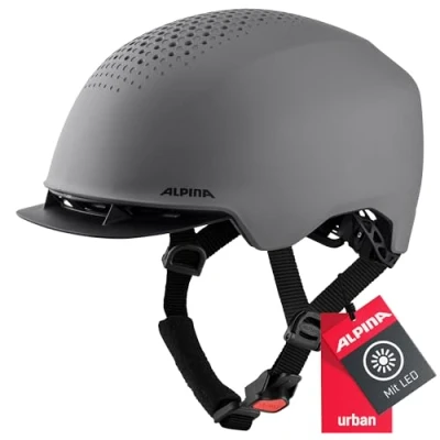 Image of ALPINA Unisex Adult, IDOL cycling helmet, coffee grey matt, 52 56 cm