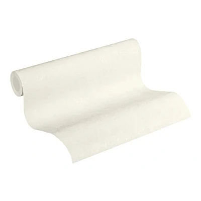 Image of Plain Wallpaper Urban Grace New Walls A.S. Création Non Woven 10.05 m x 0.53 Creme White Made in Germany 374251 37425 1