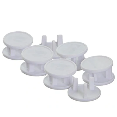 Image of Dreambaby Home Baby Safety Socket Plug Covers Electrical Outlet Protector Guard 12 Pack White Model F18244