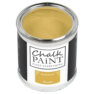 Image of Chalk Paint Everything® Senape (Mustard Yellow) 750 ml Water Based for Shabby Chic Furniture, Décor, and Upcycling Projects Non Toxic, Easy to Apply
