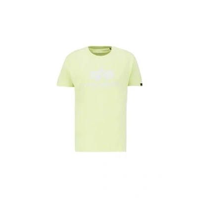 Image of Alpha Industries Men&#039;s Basic T Shirt, Arctic Lime, XL