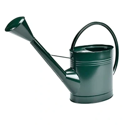 Image of Burgon &amp; Ball Waterfall Watering Can, 9 Litre Capacity, Dark Green