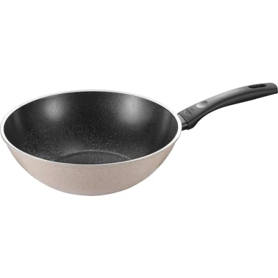 Image of BALLARINI 1027801 Ledro Wok 28 cm, Aluminium, Beige