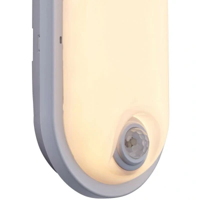Image of Saxby Pillo Plus CCT PIR IP65 15W Outdoor Flush Opal