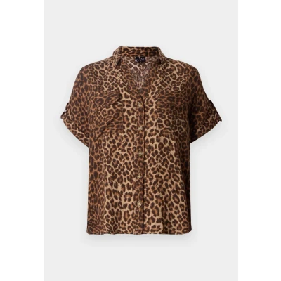 Image of Vero Moda Vmbumpy Shirt Buttondown blouse, Women&#039;s, Size: XS, Brown