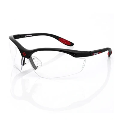 Image of Gearbox Vision Eye Protection with Hard Case, Black Frame/Clear Lens