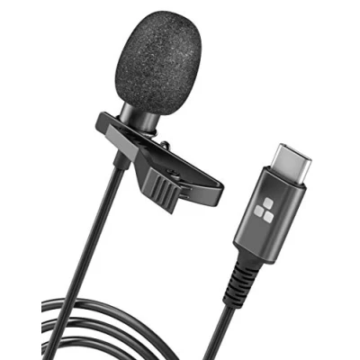 Image of GALVANOX USB C Microphone, Clip On Lavalier Omnidirectional Mic for Type Android Devices (Phone/Video Calls/Audio Recording)
