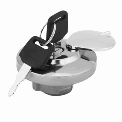 Image of Gas Cap,KIMISS Tank Cap with 2 Keys for Shadow Spirit VT750 DC C2 VLX VT600, Alloy Steel Motorcycle Fuel Cover