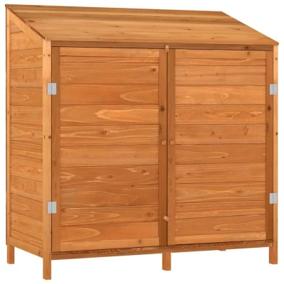 Image of vidaXL Garden Shed Brown 102x52x112 cm Solid Wood Fir