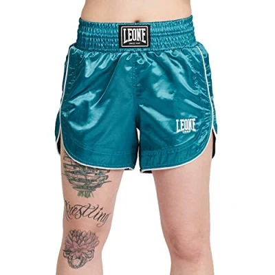 Image of LEONE 1947 Womens Basic W Kick Thai Shorts, Aqua Green, S EU