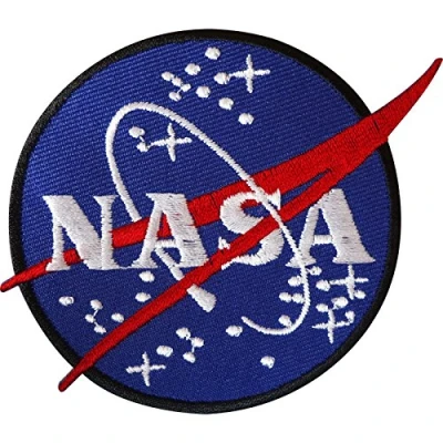 Image of Fat catz copy NASA Logo Iron on Sew Embroidered Badge Applique Motif Patch