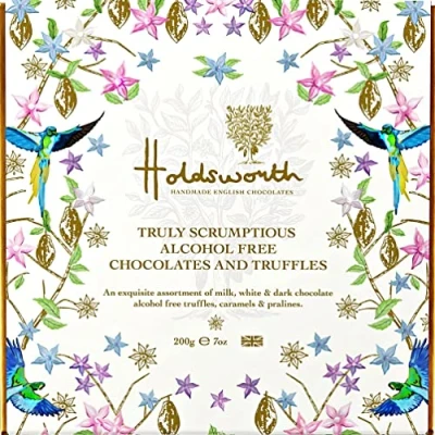 Image of Holdsworth Chocolates Occasions Collection Truly Scrumptious Filled with Handmade Truffles and Assorted Milk, Dark White Perfect for gifting 200g