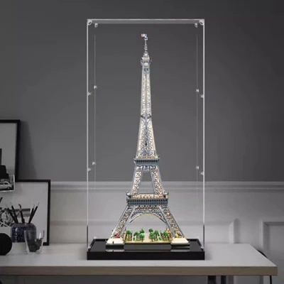 Image of Acrylic Display Case for Lego 10307 Eiffel Tower, Dustproof Box, Storage Transparent Box Compatible with 10307(Only Case, No Model) (3mm)