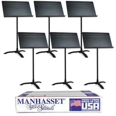 Image of Manhasset Symphony Stand (Pack of 6) Black, MAN4806