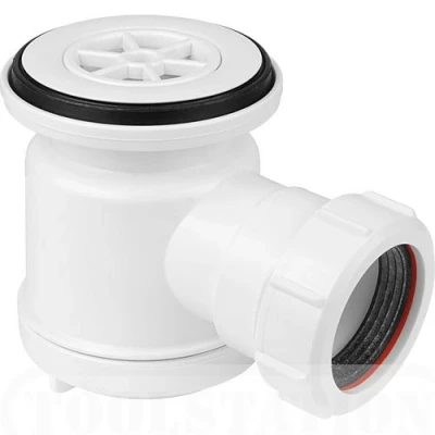 Image of Shower Trap 19mm Seal 70mm Flange White