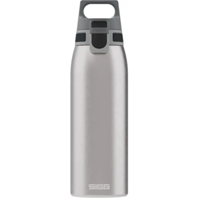 Image of SIGG Stainless Steel Water Bottle Shield ONE Brushed Suitable For Carbonated Beverages Leakproof Lightweight BPA Free 0.75 L