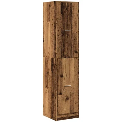 Image of vidaXL Apothecary Cabinet Old Wood 40x41x174.5 cm Engineered