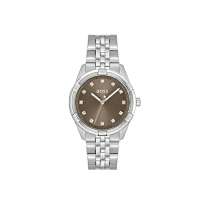 Image of BOSS Analogue Quartz Watch for Women with Silver Stainless Steel Bracelet 1502699