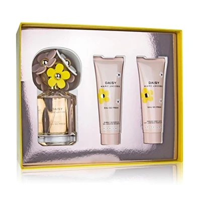 Image of Daisy Eau So Fresh by Marc Jacobs de Toilette Spray 75ml, Body Lotion 75ml &amp; Shower Gel