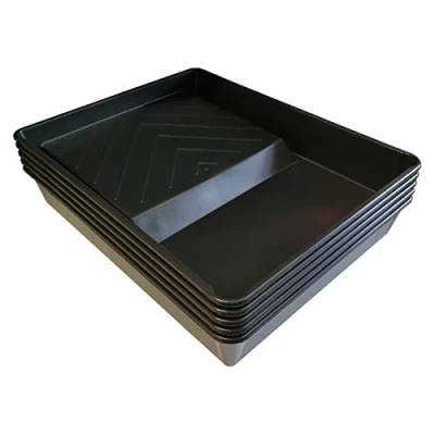 Image of (Pack of 5) 9&quot; Professional Plastic Roller Trays Decorators Painting Paint Tray