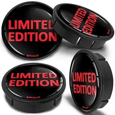 Image of SkinoEu 4 x 60mm ABS Car Alloy Wheel Centre Universal Rims Hub Center Caps Auto Tuning Logo Emblem Red Black Limited Edition CX 28