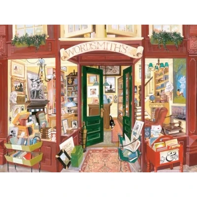 Image of Ravensburger Puzzle 2D 1500 elementów: Wordsmith&#039;s księgarnia, Nowy design