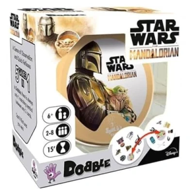 Image of Zygomatic Dobble Star Wars Mandalorian Spanish Card Game DOBSWM01ESPT
