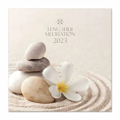 Image of Grupo Erik Feng Shui Wall Calendar 2023 12&quot; x FSC®, 12 Month Planner, Square 2023, Family Planner Meditation Plus 4 Bonus Months
