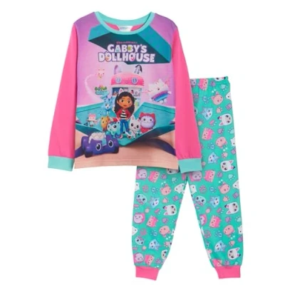 Image of Gabby&#039;s Dollhouse Girls Pyjamas Pink 5 6 Years