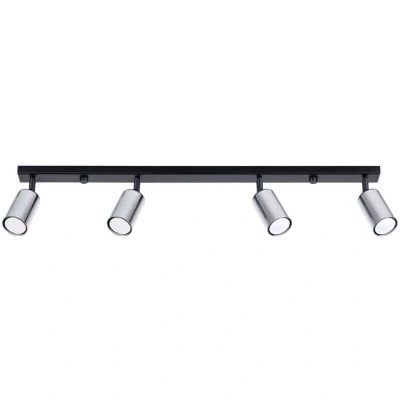 Image of Winx 4 Light Ceiling Spotlight Bar Black, Chrome
