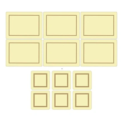 Image of Pimpernel Classic Cream, 6 Placemats + Coasters