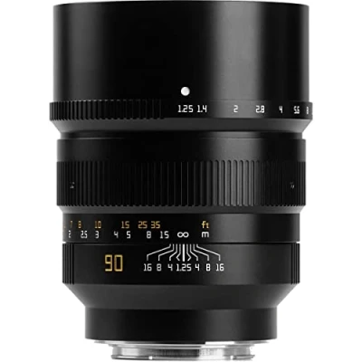 Image of TTArtisan 90mm F1.25 Metal Bodied Lens Compatible with Sony E Mount Black