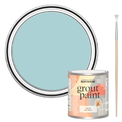 Image of Rust Oleum Blue Ultra Durable Grout Paint Little Cyclades 250ml