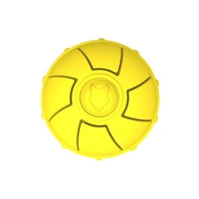 Image of Fenrir High Bouncing Durable Yellow Rubber Knattle Dog Ball Perfect For Fetch And Recall 2.5 Inch Diameter Toy