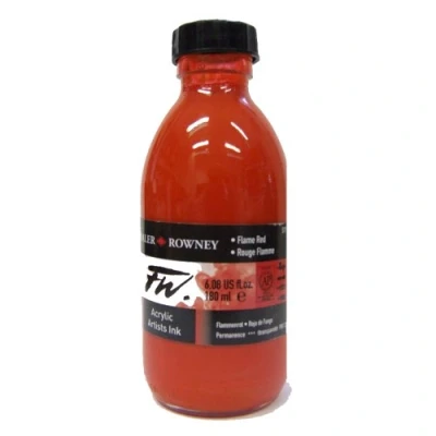 Image of Fw Acrylic Artists Ink 6Oz Flame Red
