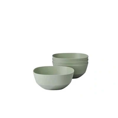 Image of Mepal Serving bowl 4 pieces Silueta Dishwasher &amp; microwave resistant Salad Tapas bowls Tableware 750 ml Nordic sage