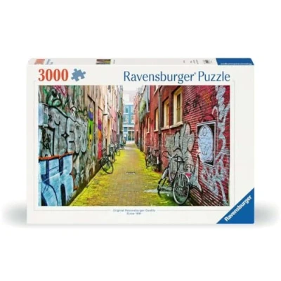 Image of Ravensburger 12000807 Street Art in Amsterdam 3000 pieces jigsaw puzzle for adults and kids age 14 years up,