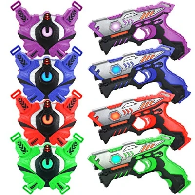 Image of TINOTEEN Laser Tag Guns Set with Vest Infrared Guns, of 4 Player