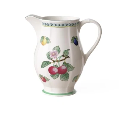 Image of Villeroy &amp; Boch 1022810700 French Garden Fleurence Jug Glass, Premium Porcelain, White, 2.1 liters