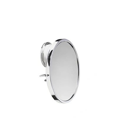 Image of Croydex Rust Free Stick &#039;N&#039; Lock Plus Swivel Anti Fog Mirror, Metal, Silver