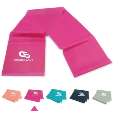 Image of Coresteady Resistance Band For Men &amp; Women Exercise to Build Strength, Flexibility, Muscle Tone Fitness, Stretching, Pilates, Physio Yoga With Guide (#7 4 SET, 2 Metre)