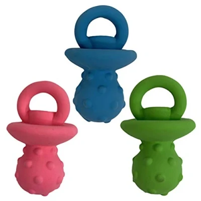 Image of Multipet MiniPet Pacifier 4&quot; Latex Dog Toy
