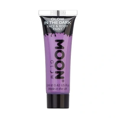 Image of Moon Glow in the Dark Face &amp; Body Paint 12ml Purple Phosphorescent Charge to