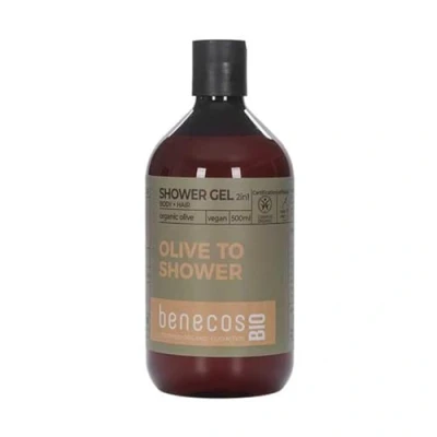 Image of Benecos Shower Gel 2 in 1 Skin and Hair Olive 500 ml