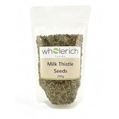 Image of Milk Thistle Seeds Whole 200g Wholerich Foods