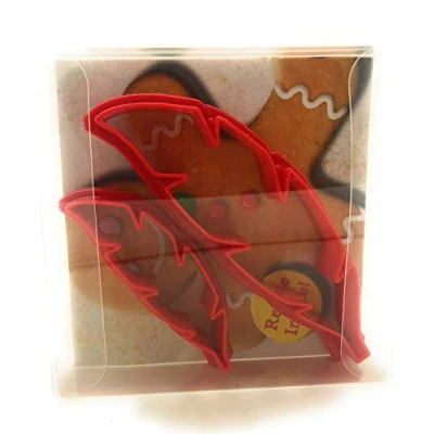Image of Feather Cookie Cutter Set of 2, Biscuit, Pastry, Fondant Clay
